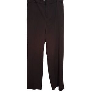 CJ Banks City Fit Straight Leg Pants Black‎ 24W Womens New With Tags